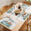 Påskplacemats med 12 blågrön lastbil och kanintulpanägg 5