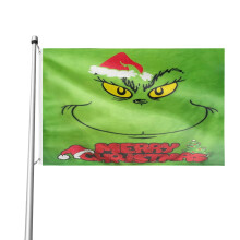 Grinch outdoor flag 3x5 ft double-sided