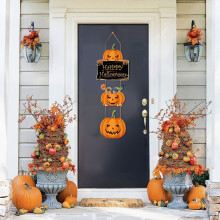 Decorațiuni suspendate de Halloween cu dovleci și fantome, 1 set