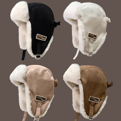 Καπέλο Trapper με επένδυση fleece για ενήλικες, αντιανεμικό για κρύο καιρό 1