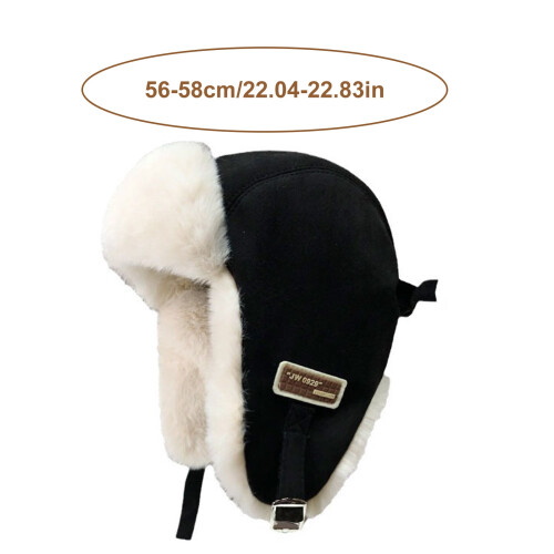 Καπέλο Trapper με επένδυση fleece για ενήλικες, αντιανεμικό για κρύο καιρό 2