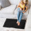 Black Rectangular Washable Area Rug 8 ft x 8 ft 3