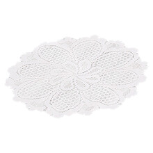 Table Pad Bowl Mat White Nordic Lace Non-slip