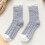 Calcetines de mujer tipo patchwork, de punto térmico, para invierno. 2