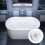 Silicone Bathtub Jet Covers White 24PCS 12–23mm 3