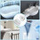 Silicone Bathtub Jet Covers White 24PCS 12-23mm 6