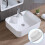 Silicone Bathtub Jet Covers White 24PCS 12-23mm 7