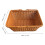 Panier de rangement marron tissé à la main, style rustique et polyvalent 2