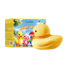 (Yellow) 1 st Kleurrijke Cartoon Eend Badzout Bal 135g Blauw/Roze/Paars/Geel Leuke Vorm Reiniging Badzout Bal, Reiniging &