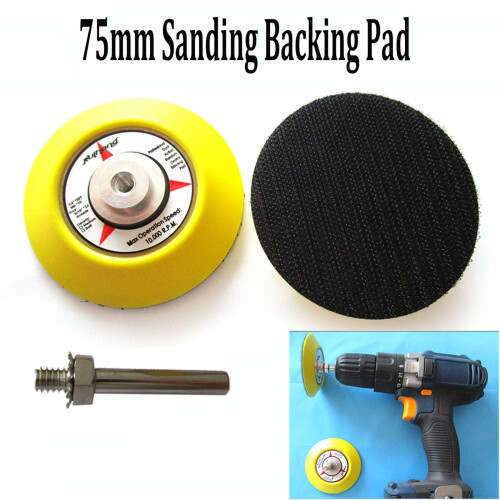 Base de velcro para lixar e polir 3" 1