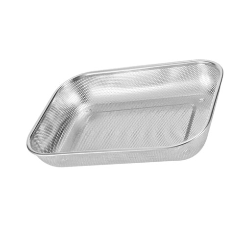Passoire rectangulaire en acier inoxydable 12 pouces 1