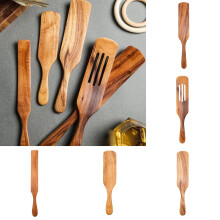 Limei Wooden Spoons Set Natural Teak 6 Pieces