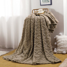 Plüsch-Fleecedecke, 70 x 100 cm