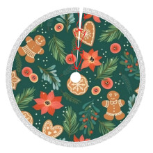 Christmas Tree Skirt 36 Inch Rustic Holiday Decor