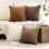 Conjunto de 4 capas de almofada estilo boho farmhouse, 45x45 cm (18x18 polegadas). 2