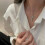 Collana con ciondolo a croce e serpente in argento sterling 925 5