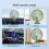 Bilventilator USB5V3-hastighed bærbar sugekopkøleventilator 2