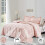 Down Alternative Comforter Set Reversible Pink King 3pc 2