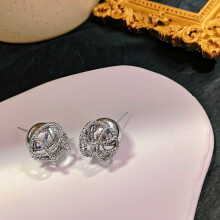 Pearl Stud Earrings for Women S925 Silver Needle