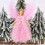 Pink plush angel tree topper 7.5 inches 1