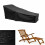 Capa impermeável e resistente para espreguiçadeira de jardim - Preta, 78 x 29,5 x 31,5 polegadas (198 x 75 x 80 cm). 6