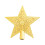 Christmas Tree Topper Gold Glitter Star 5.9 Inch 1