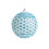 Christmas Ball Ornament Blue Lace Decor 3.14 in 1