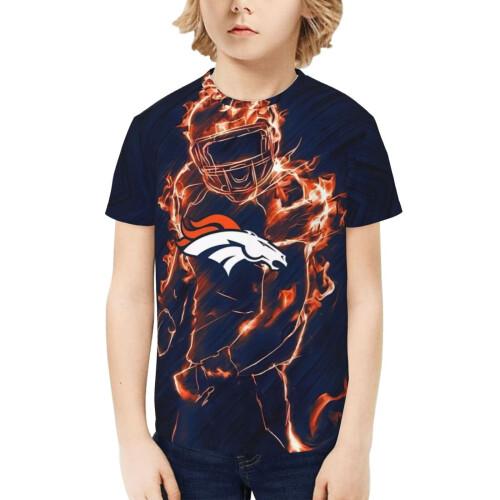 Broncos Νεανικό Κοντομάνικο Πουκάμισο με Αθλητικό Λογότυπο 1 τεμ.
