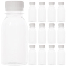 Bouteilles à jus en plastique transparent réutilisables 350 ml