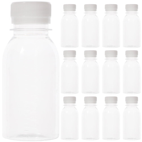 Bouteilles à jus en plastique transparent réutilisables 350 ml