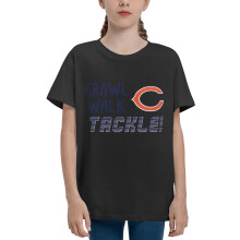 Chicago T-shirt för pojkar och flickor, rund hals, kortärmad