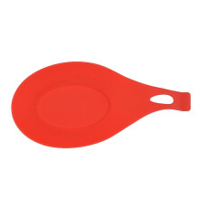 Silicone spoon pad with storage rack for kitchen utensils