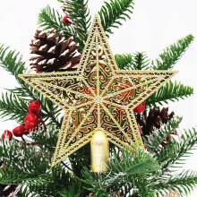Étoile de Noël creuse et incassable (1 pièce)