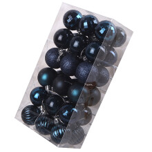 HEVIRGO navy blue Christmas ornaments 4cm 36 pcs
