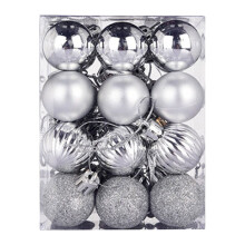 Adorno navideño de bola de plástico de 3 cm, irrompible.