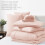 King Comforter Set Blush Pink Stitch-Quilted 7-Piece 4