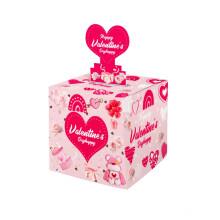 Coffret cadeau enveloppe rouge Saint-Valentin (1 pièce)