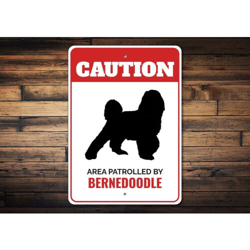 Bernedoodle metallskylt 20x30 cm