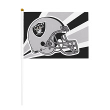 Raiders team double-sided mini flag 5.5x8.2 in