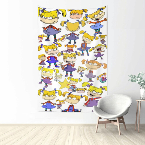 Tapeçaria Rugrats para pendurar na parede do quarto, 80x60 polegadas (203x152 cm).
