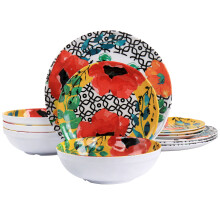 Elama Grace melamine serviesset, 12-delig