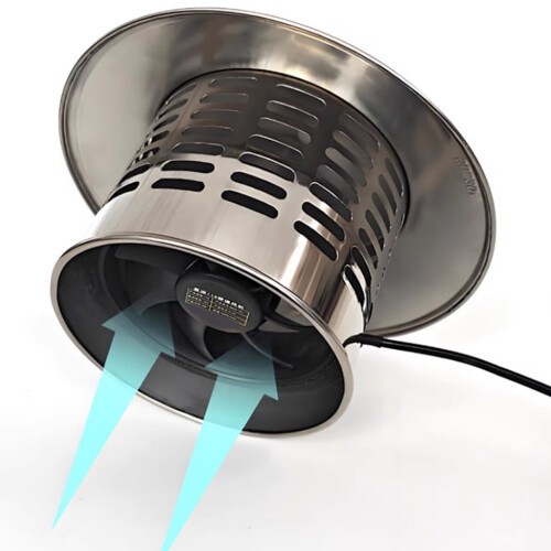 Ventilator de evacuare solar de 12V pentru cușca de câine cu efect de seră 1