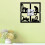 Cat Mirror Wall Clock Black Modern 12-inch 1