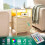 LED-Nachttisch mit Ladestation und Stoffschubladen 4