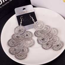 Metalen schijftandwiel oorknopjes, modieuze sieraden