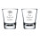 Set borrelglaasjes (1,75 oz, 2 stuks) met grappig afstudeerdesign. 1