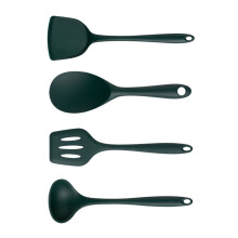 Set di 4 utensili da cucina in silicone resistenti al calore