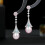 Brincos franceses retrô de pérolas, elegantes e estilo cortesão. 1