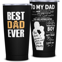 Für meinen Vater: 20-oz-Becher mit Deckel und Strohhalm