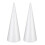 Amosfun white craft cones foam 2 pcs 1